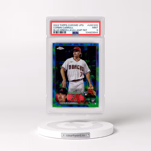 2023 Topps Chrome Update #USC220 Corbin Carroll - Blue/Green Lava Lamp Refractor (PSA 9 MINT)