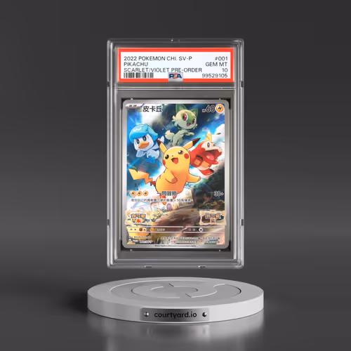 2022 Pokémon SV Promo #001 Pikachu - Scarlet & Violet Pre-Order (PSA 10 GEM MINT)
