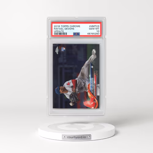 2018 Topps Chrome Update #HMT23 Rafael Devers (PSA 10 GEM MINT)
