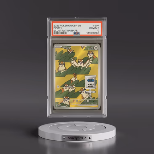 2023 Pokémon Obf EN-Obsidian Flames #207 Pidgey - Illustration Rare (PSA 10 GEM MINT)