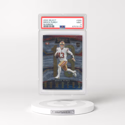 2022 Panini Select Select Numbers #SN5 Brock Purdy (PSA 9 MINT)