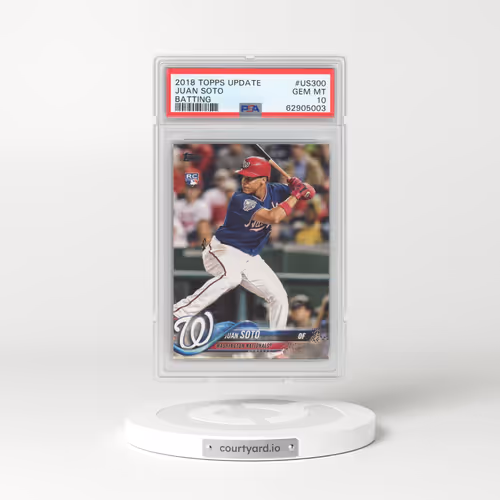2018 Topps Update #US300 Juan Soto - Batting (PSA 10 GEM MINT)