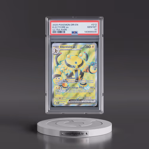 2025 Pokémon Dri EN-Destined Rivals #212 Electivire EX - Holo Ultra Rare (PSA 10 GEM MINT)