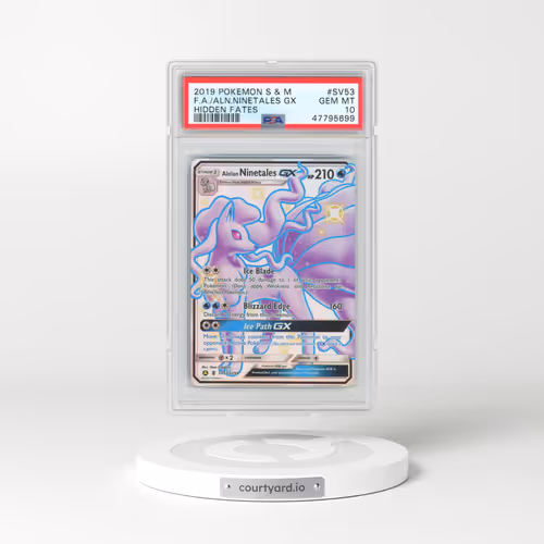 2019 Pokémon Sun & Moon Hidden Fates #SV53 Alolan Ninetales GX - Holo Full Art (PSA 10 GEM MINT)