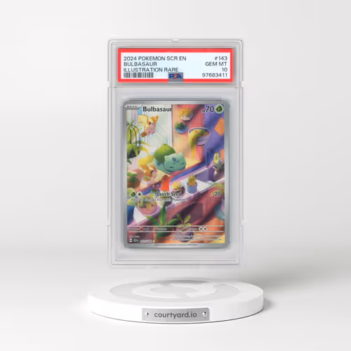 2024 Pokémon Scr EN-Stellar Crown #143 Bulbasaur - Illustration Rare (PSA 10 GEM MINT)