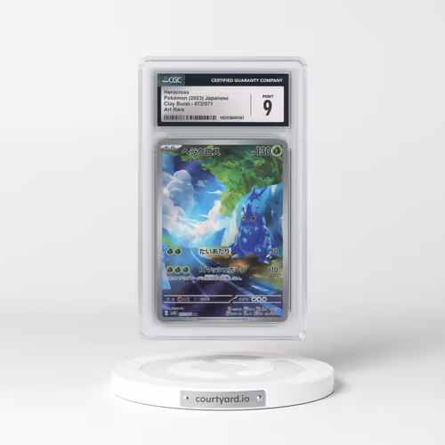 2023 Clay Burst #072/071 Heracross - Art Rare (CGC 9 MINT)