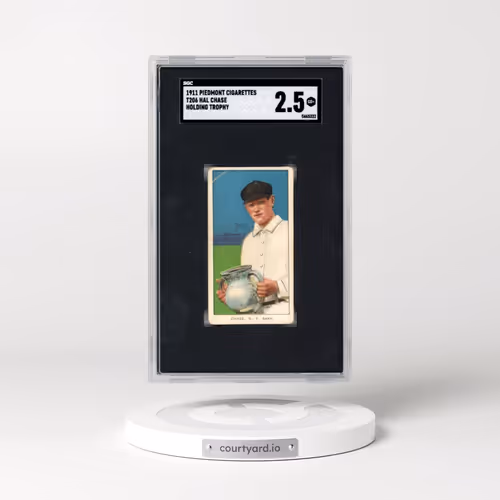 1911 Piedmont Cigarettes (T206) Chase, Hal - Holding Trophy (SGC 2.5 GOOD+)