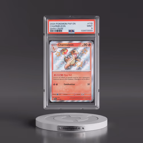 2024 Pokémon Paf EN-Paldean Fates #110 Charmeleon - Shiny Rare (PSA 9 MINT)
