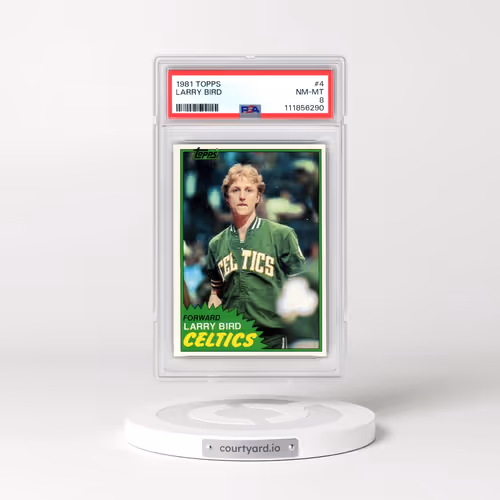 1981 Topps #4 Larry Bird (PSA 8 NM-MT)