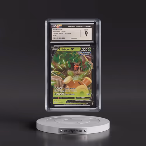 2019 Fusion Strike #022/264 Rillaboom V - Holo (CGC 9 MINT)