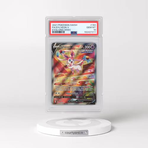 2021 Pokémon Sword & Shield Evolving Skies #184 Sylveon V - Holo Full Art (PSA 10 GEM MINT)