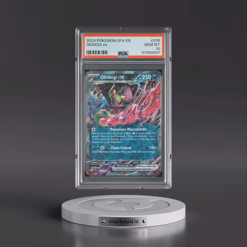2024 Pokémon Sfa EN-Shrouded Fable #036 Okidogi EX - Holo (PSA 10 GEM MINT)