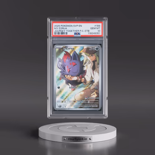 2025 Pokémon Svp EN-SV Black Star Promo #189 N's Zorua - Journey Together Pokemon Center Elite Train