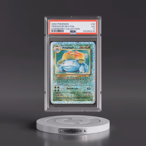 2002 Pokémon Legendary Collection #18 Venusaur - Reverse Foil (PSA 5 EX)
