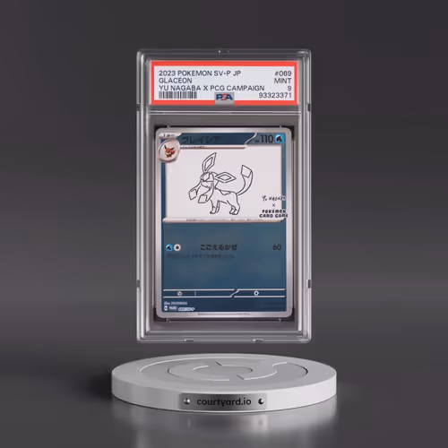2023 Pokémon SV-P Promo #069 Glaceon - YU Nagaba X Pokemon Card Game Campaign (PSA 9 MINT)