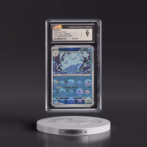 2025 Pokémon Wht EN-White Flare #029 Vanilluxe - Reverse Holo Poke Ball (CGC 9 MINT)