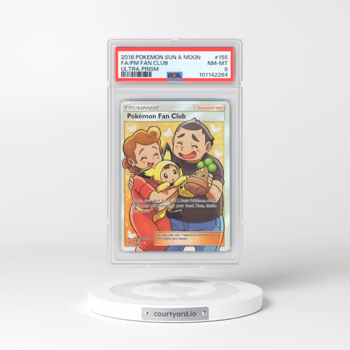 2018 Pokémon Sun & Moon Ultra Prism #155 Pokemon Fan Club - Full Art (PSA 8 NM-MT)