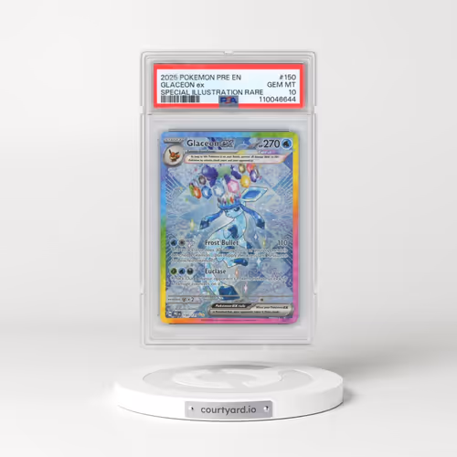 2025 Pokémon Pre EN-Prismatic Evolutions #150 Glaceon EX - Holo Special Illustration Rare (PSA 10 GEM MINT)