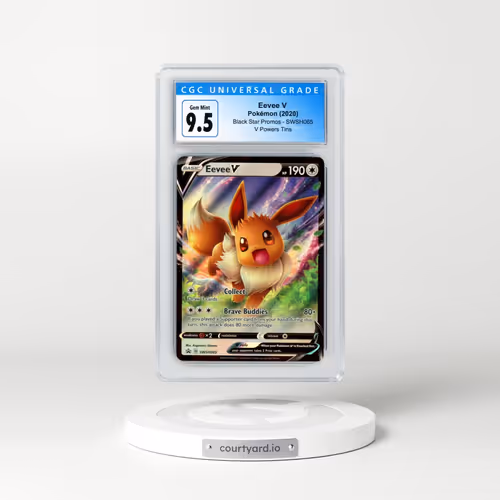2017 Black Star Promos - Sword & Shield #SWSH065 Eevee V - V Powers Tins Holo (CGC 10 GEM MINT)