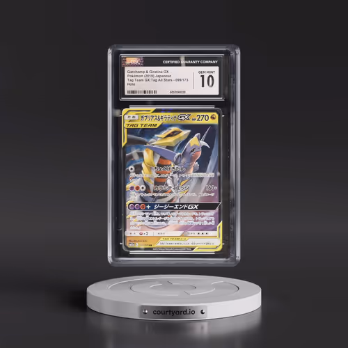2019 Tag Team GX: Tag All Stars #099/173 Garchomp & Giratina GX - Holo (CGC 10 GEM MINT)