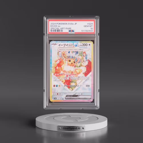 2024 Pokémon Sv8a-Terastal Fest EX #224 Eevee EX - Holo Special Art Rare (PSA 10 GEM MINT)