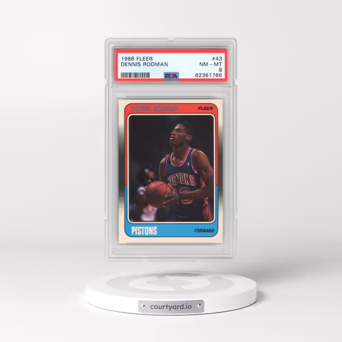 1988 Fleer #43 Dennis Rodman (PSA 8 NM-MT)