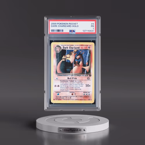 2000 Pokémon Rocket #4 Dark Charizard - Holo (PSA 1 PR)