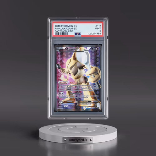 2016 Pokémon XY Fates Collide #117 Alakazam EX - Holo Full Art (PSA 9 MINT)