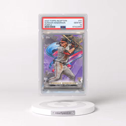 2023 Topps Inception #47 Gunnar Henderson - Purple (PSA 10 GEM MINT)