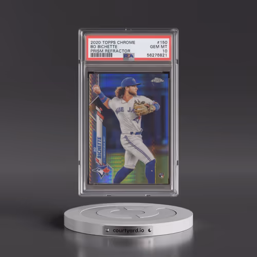 2020 Topps Chrome #150 Bo Bichette - Prism Refractor (PSA 10 GEM MINT)