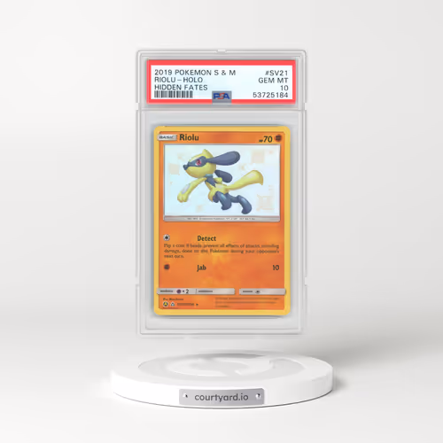 2019 Hidden Fates #SV21 Riolu - Holo (PSA 10 GEM MINT)