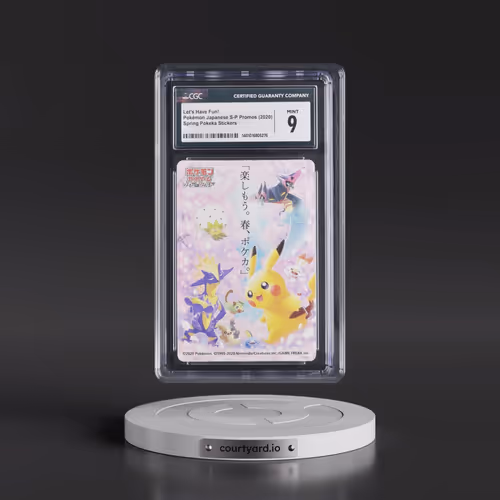 2020 Pokémon Japanese S-P Promos - Japanese Let's Have Fun! - Spring Pokeka Stickers (CGC 9 MINT)