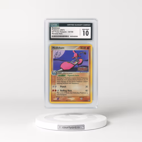 2007 EX Power Keepers #34 Medicham - Holo (CGC 10 GEM MINT)