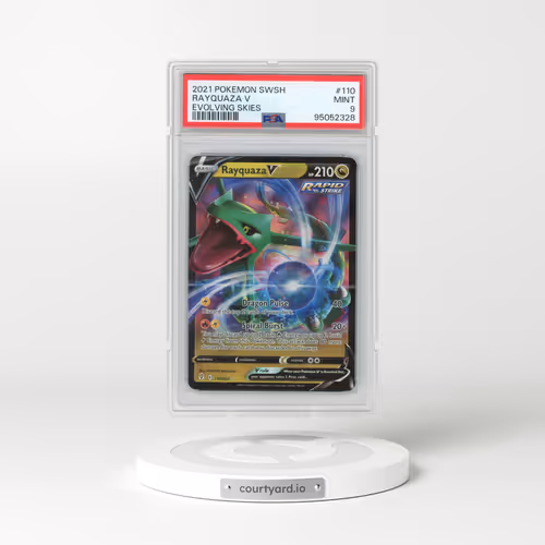 2021 Pokémon Sword & Shield Evolving Skies #110 Rayquaza V - Holo (PSA 9 MINT)