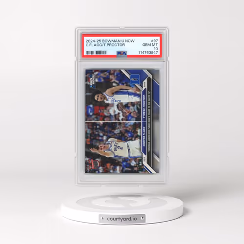 2024-25 Bowman U Now #97 Cooper Flagg/Tyrese Proctor (PSA 10 GEM MINT)