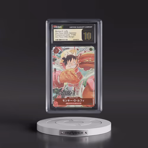 2022 Promotional Cards - Japanese #P-080 Monkey D. Luffy - One Piece X Mos Burger (CGC 10 PRISTINE)