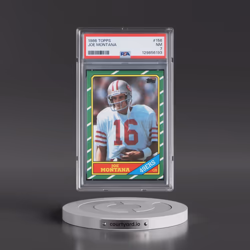 1986 Topps #156 Joe Montana (PSA 7 NM)