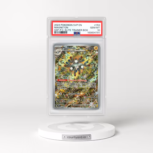 2024 Pokémon Svp EN-SV Black Star Promo #159 Magneton - Surging Sparks Pokemon Center Elite Trainer Box (PSA 10 GEM MINT)