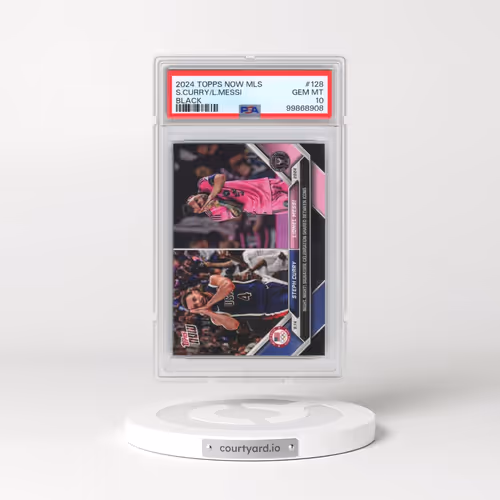 2024 Topps Now MLS #128 Lionel Messi/Steph Curry - Black (PSA 10 GEM MINT)