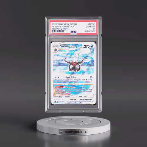 2023 Pokémon Sword and Shield Crown Zenith #GG50 Darkrai Vstar - Full Art (PSA 10 GEM MINT)
