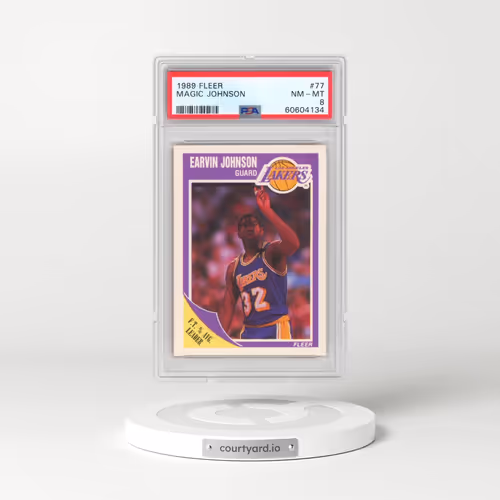 1989 Fleer #77 Magic Johnson (PSA 8 NM-MT)