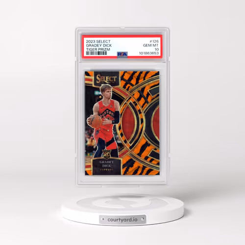 2023 Panini Select #126 Gradey Dick - Tiger Prizm (PSA 10 GEM MINT)