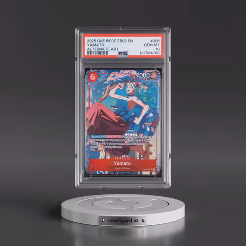 2025 One Piece EB02-Extra Booster -Anime 25th Collection #006 Yamato - Alternate Art (PSA 10 GEM MIN