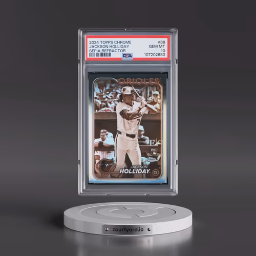 2024 Topps Chrome #88 Jackson Holliday - Sepia Refractor (PSA 10 GEM MINT)