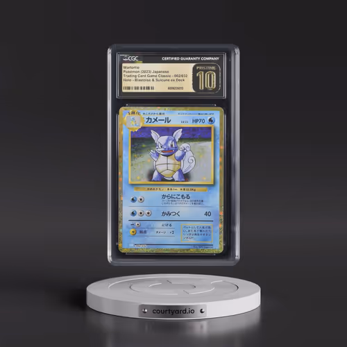 2023 Pokémon Clk-Trading Card Game Classic Blastoise & Suicune EX Deck #002 Wartortle (CGC 10 PRISTI