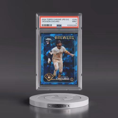 2024 Topps Chrome Sapphire Update Series #240 Jackson Chourio (PSA 9 MINT)
