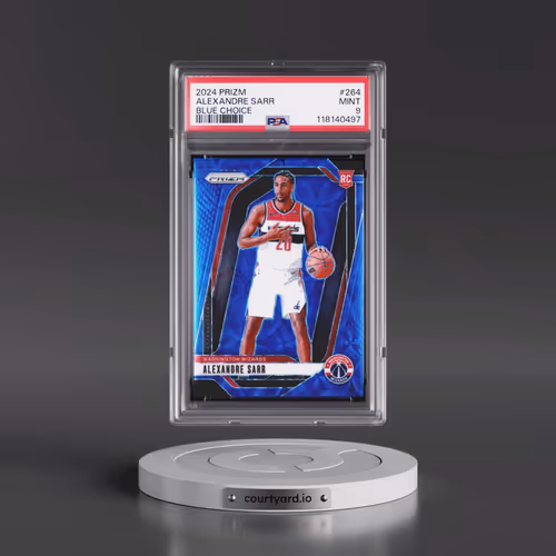 2024 Panini Prizm #264 Alexandre Sarr - Blue Choice (PSA 9 MINT)