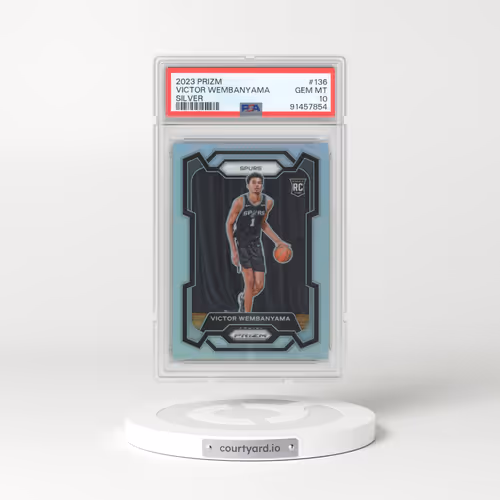 2023 Panini Prizm #136 Victor Wembanyama - Silver (PSA 10 GEM MINT)