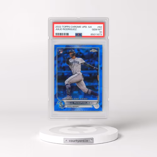 2022 Topps Chrome Update Sapphire Edition #62 Julio Rodriguez (PSA 10 GEM MINT)