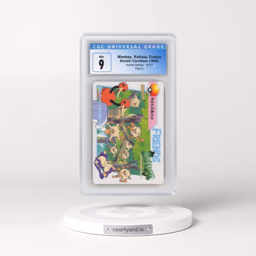 1998 Anime Series #151 Mankey, Rattata, Doduo - Part 5 (CGC 9 MINT)